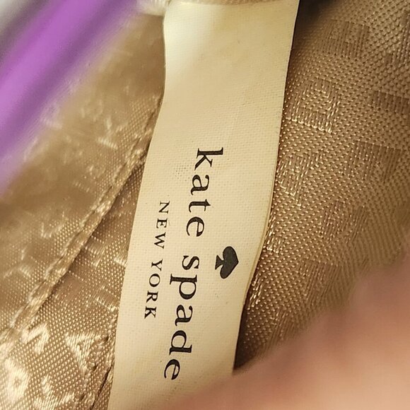 Kate Spade Purple Embossed Patent Leather Purse Handbag - Picture 8 of 10